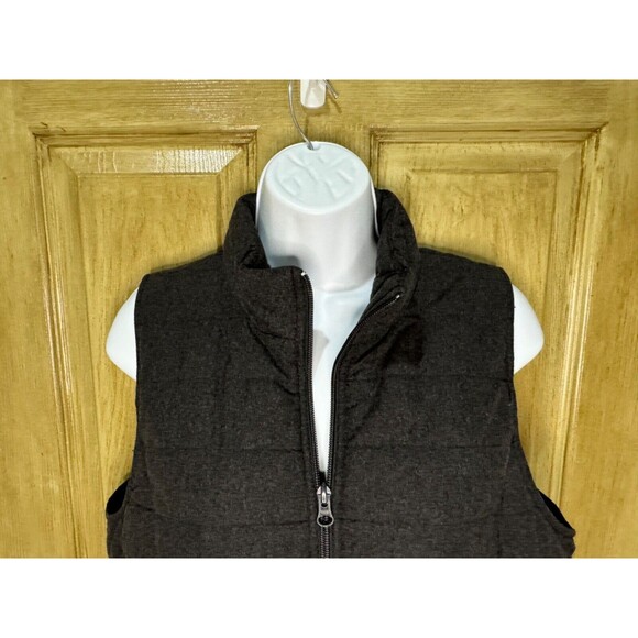 J Jill Vest Womens Small Gray Full Zip Sleeveless Quilted Puffer - Picture 5 of 9